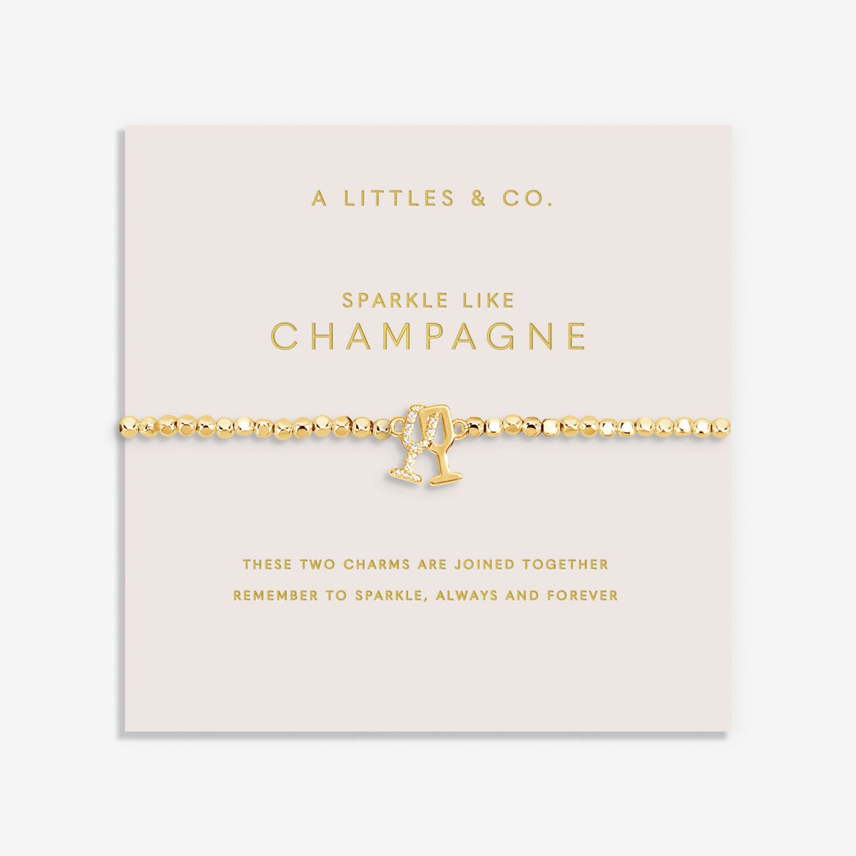 Forever Yours 'Sparkle Like Champagne' Bracelet In Gold-Tone Plating