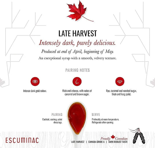 Late Harvest Pure Organic Maple Syrup