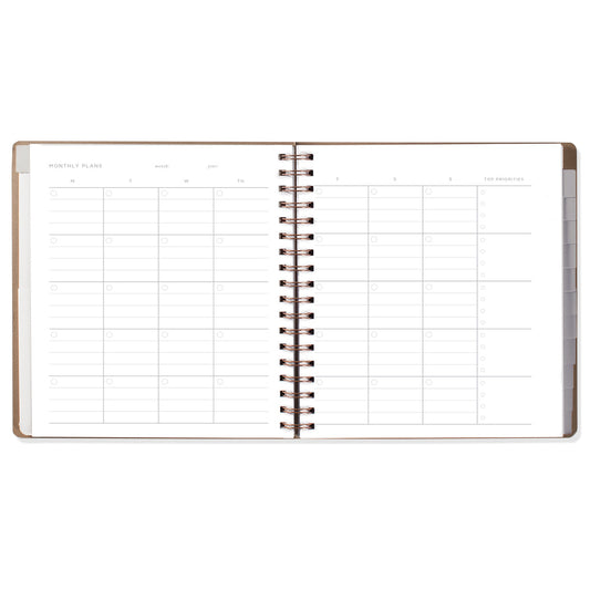 Flowers Non-Dated Monthly Planner
