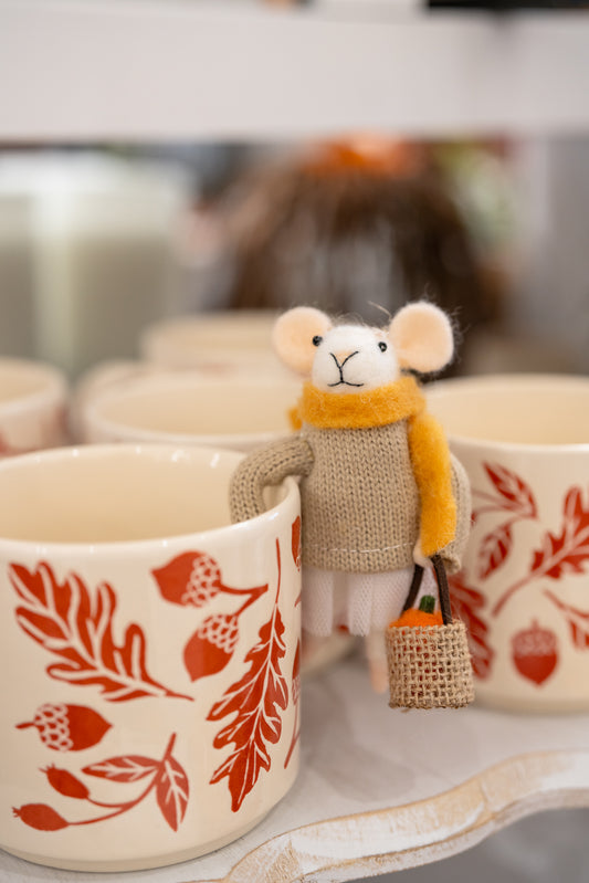 Hazel the Harvest Mouse Ornament with Tutu