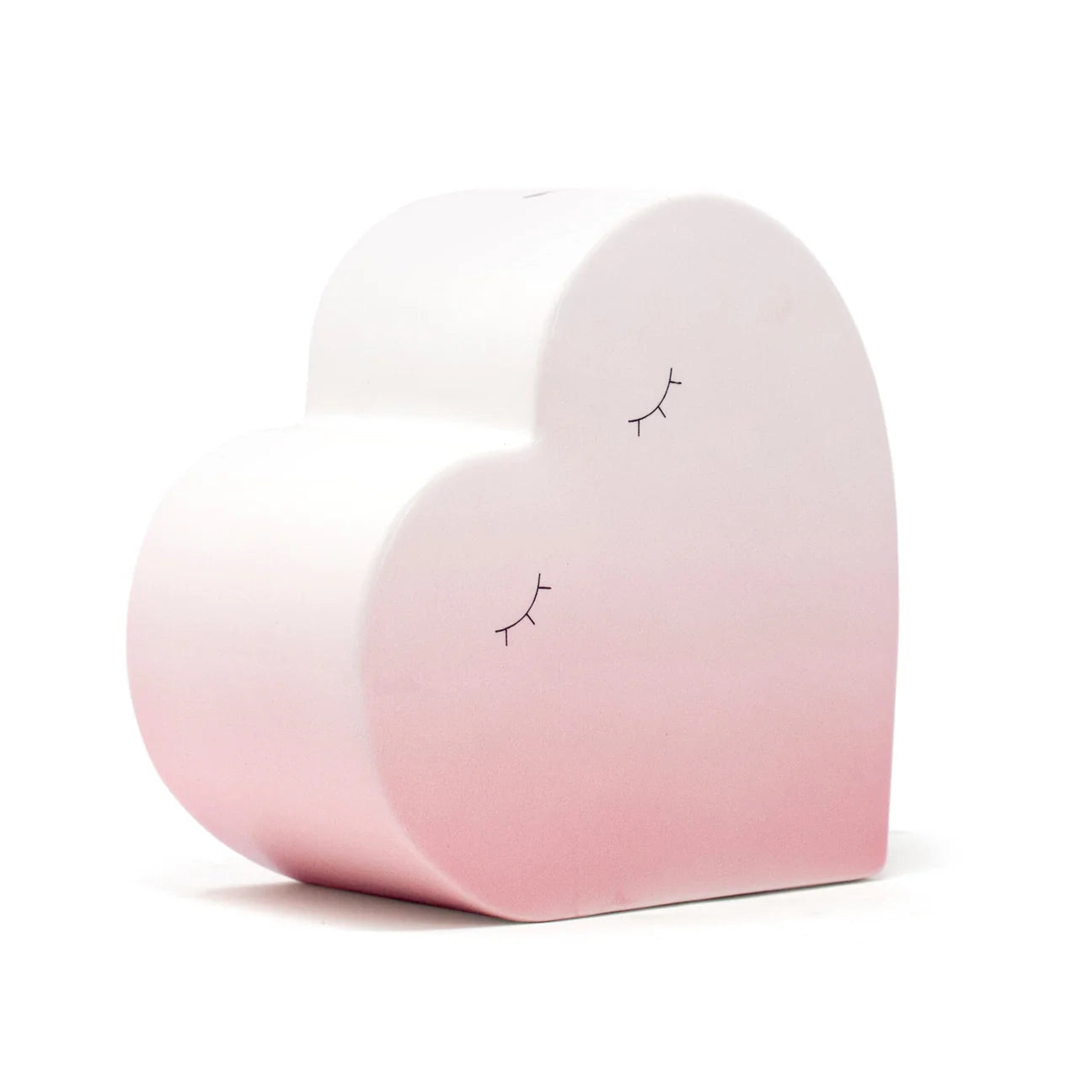 Pink Ombre Heart Bank
