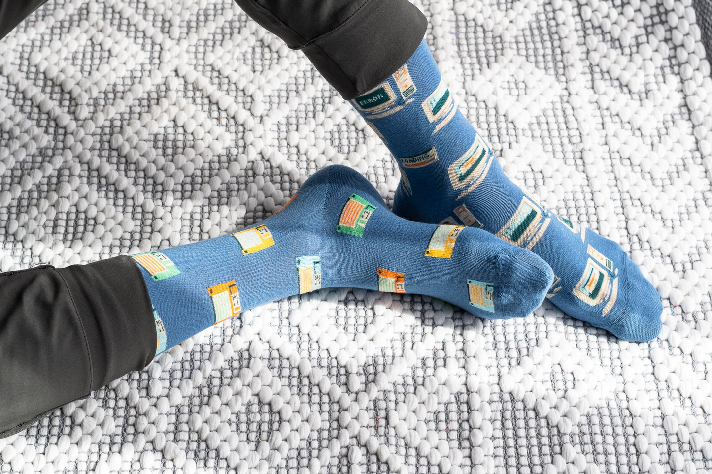 Men's Floppy Disk & Old Computer Socks