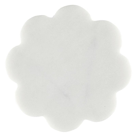 Scalloped Marble Coasters - Set of 4