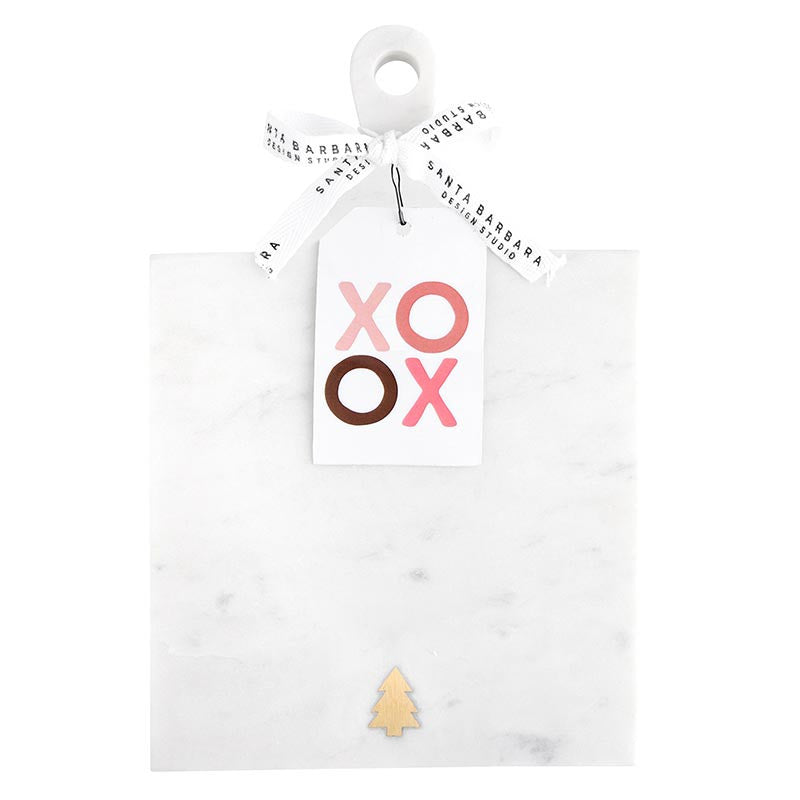 Marble Serving Board with Handle - Tree