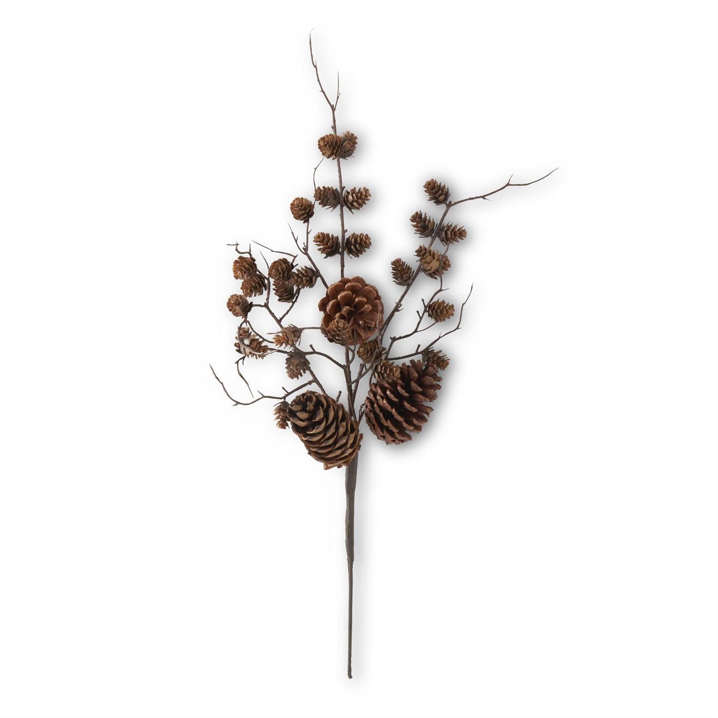 26” Multi Size Pinecone & Twig Stem