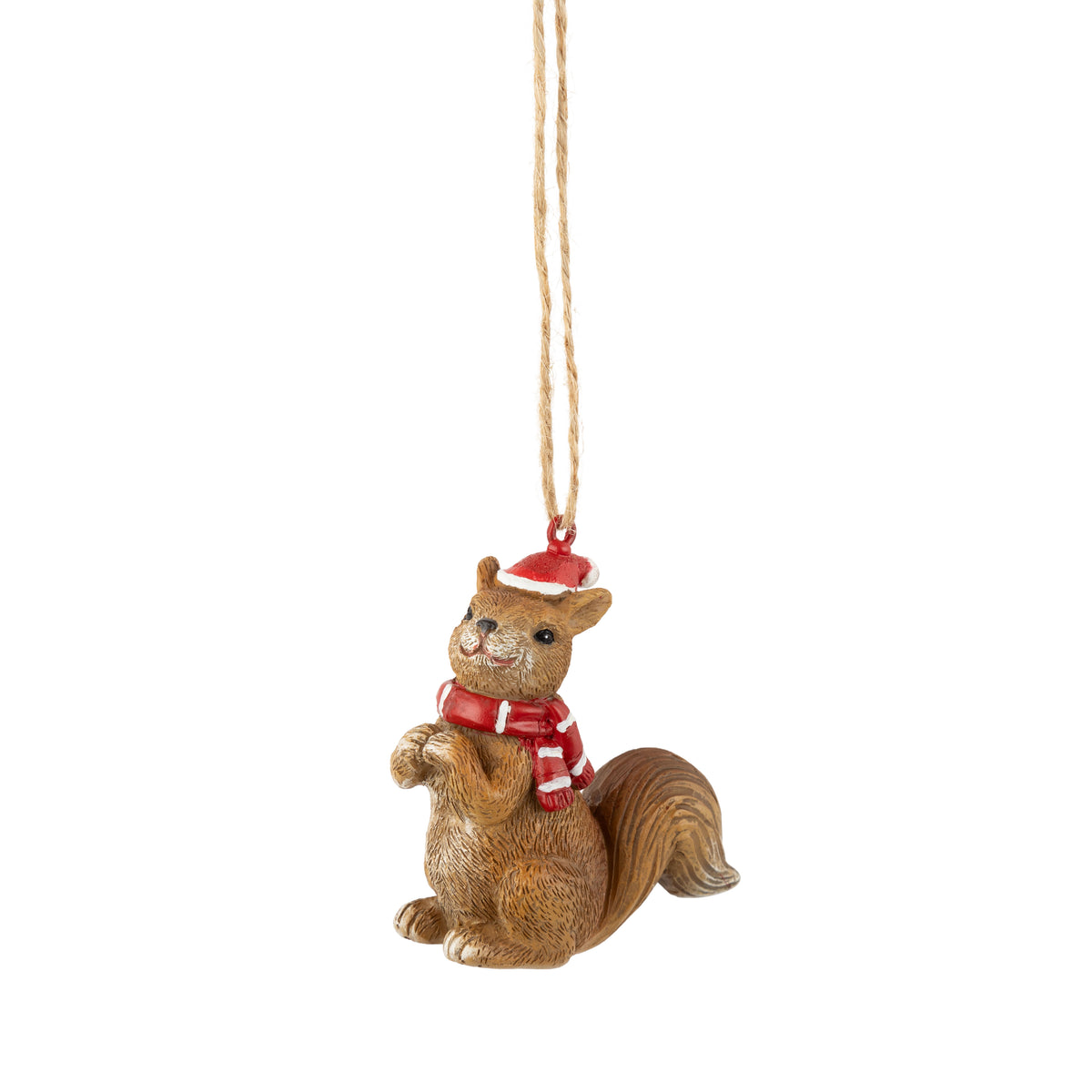 Squirrel Christmas Ornament 2.2"