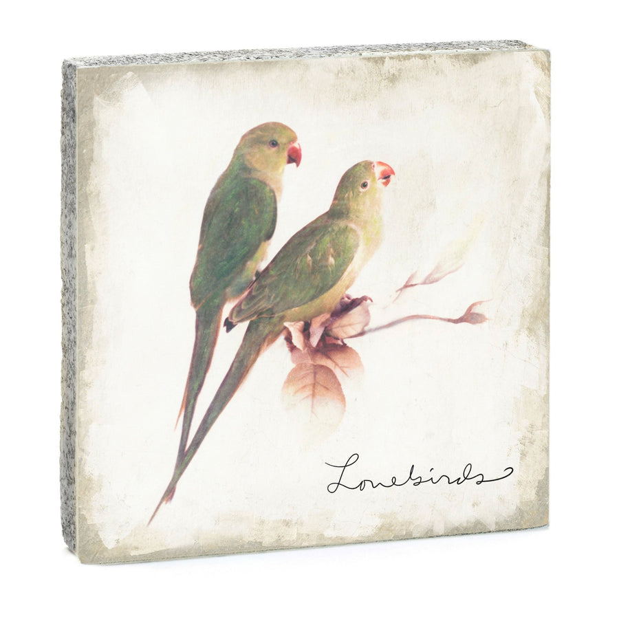 Lovebirds Art Block