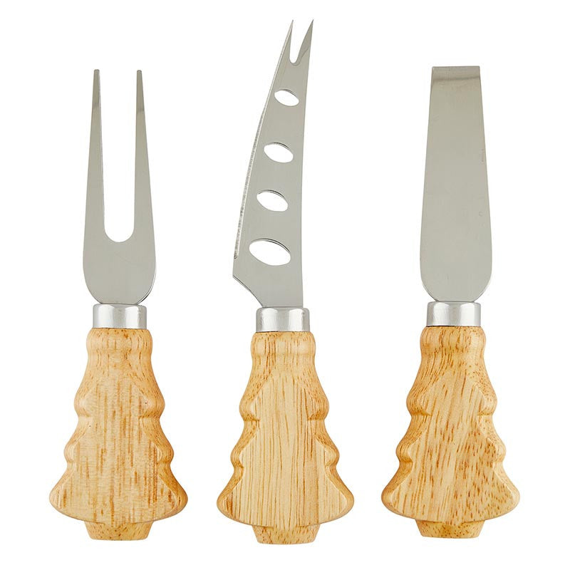 Tree Handle Cheese Knives - Set of 3
