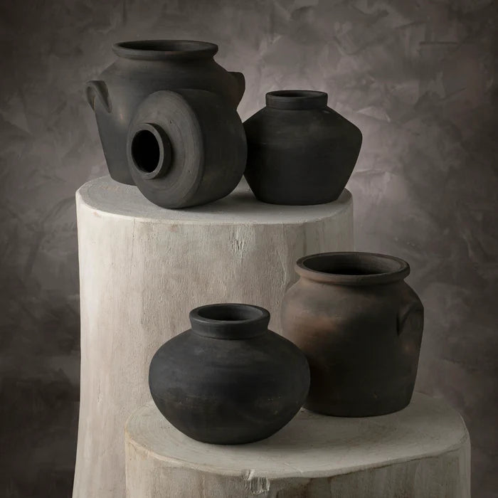 Milos Burnt Terracotta Urn