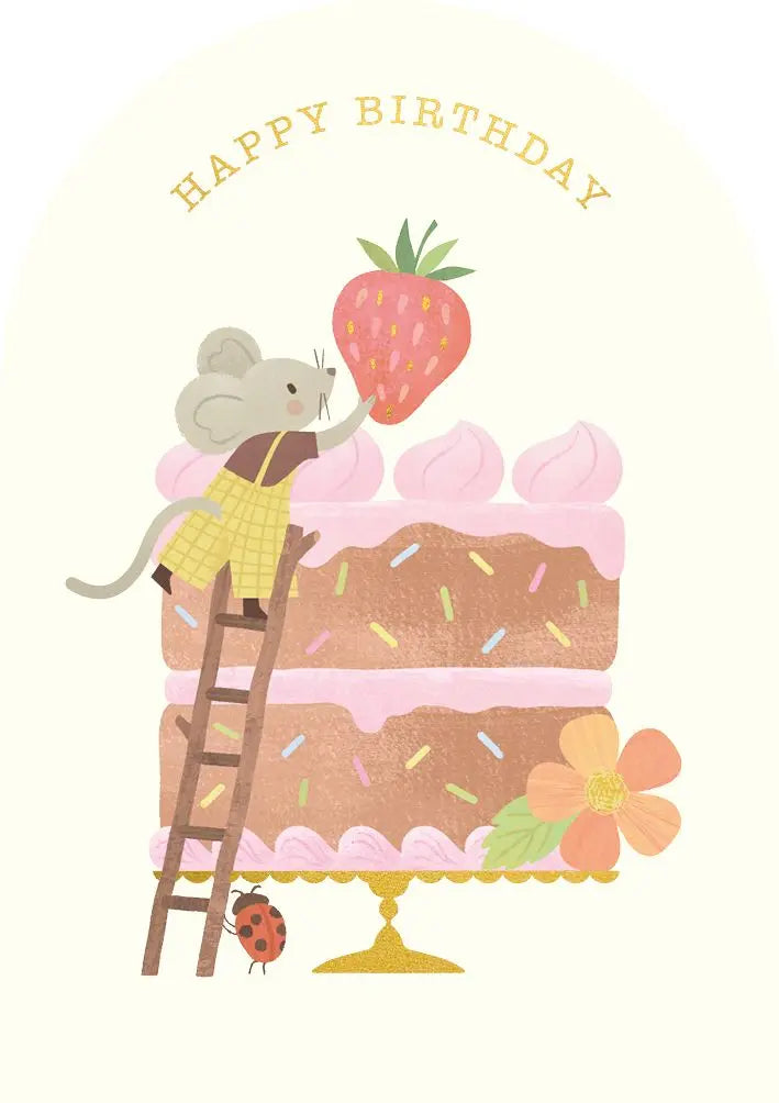 Mouse & Cake Birthday Cards