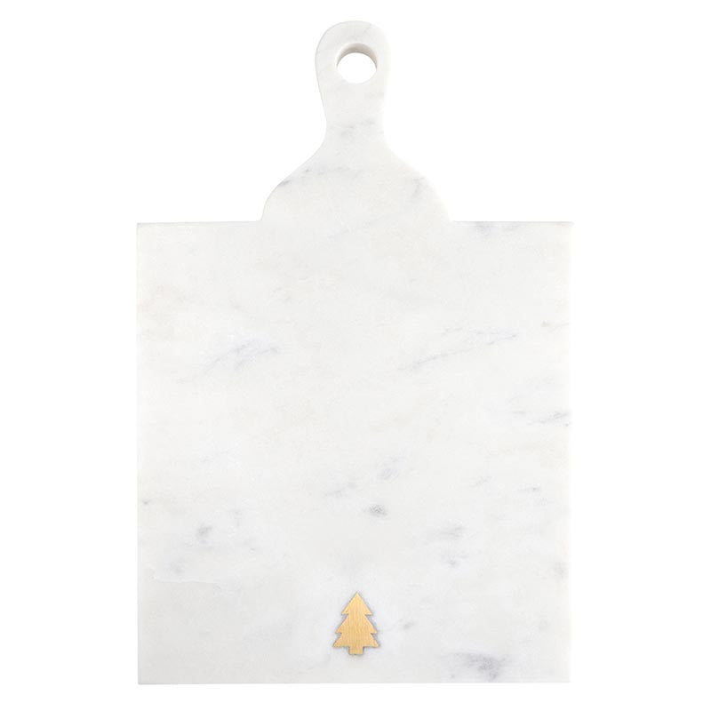 Marble Serving Board with Handle - Tree