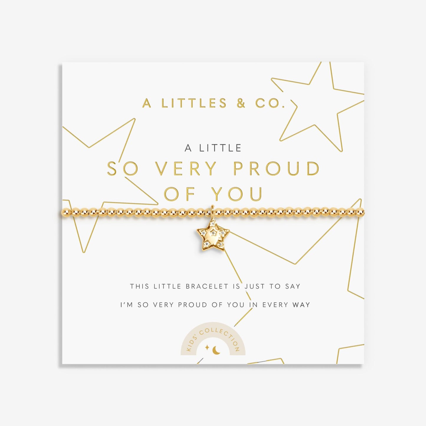 Kids' A Little 'So Very Proud Of You' Bracelet In Gold-Tone Plating
