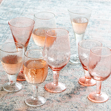Tumbler Valdes Wine Glass Pink