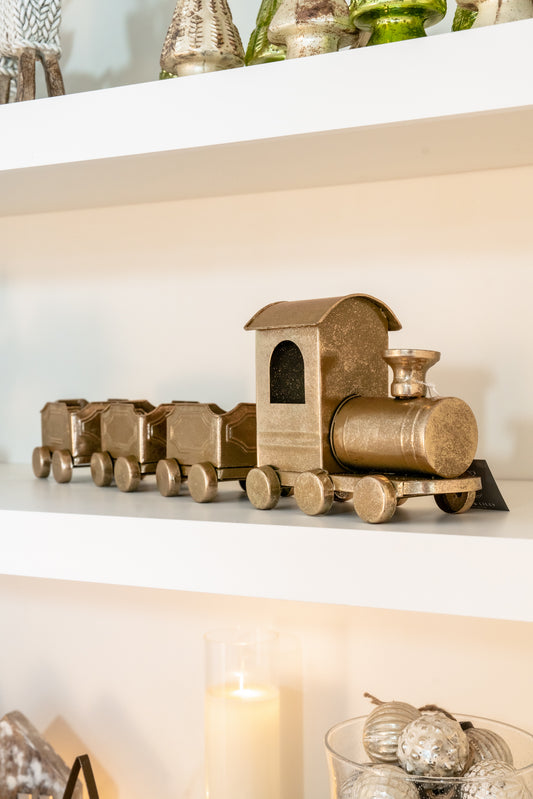 Gold Christmas Train
