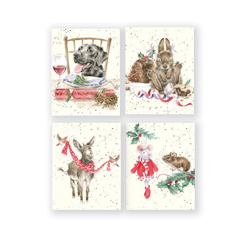 Charity Mini Boxed Card Set - Dog Rabbit Donkey Mouse