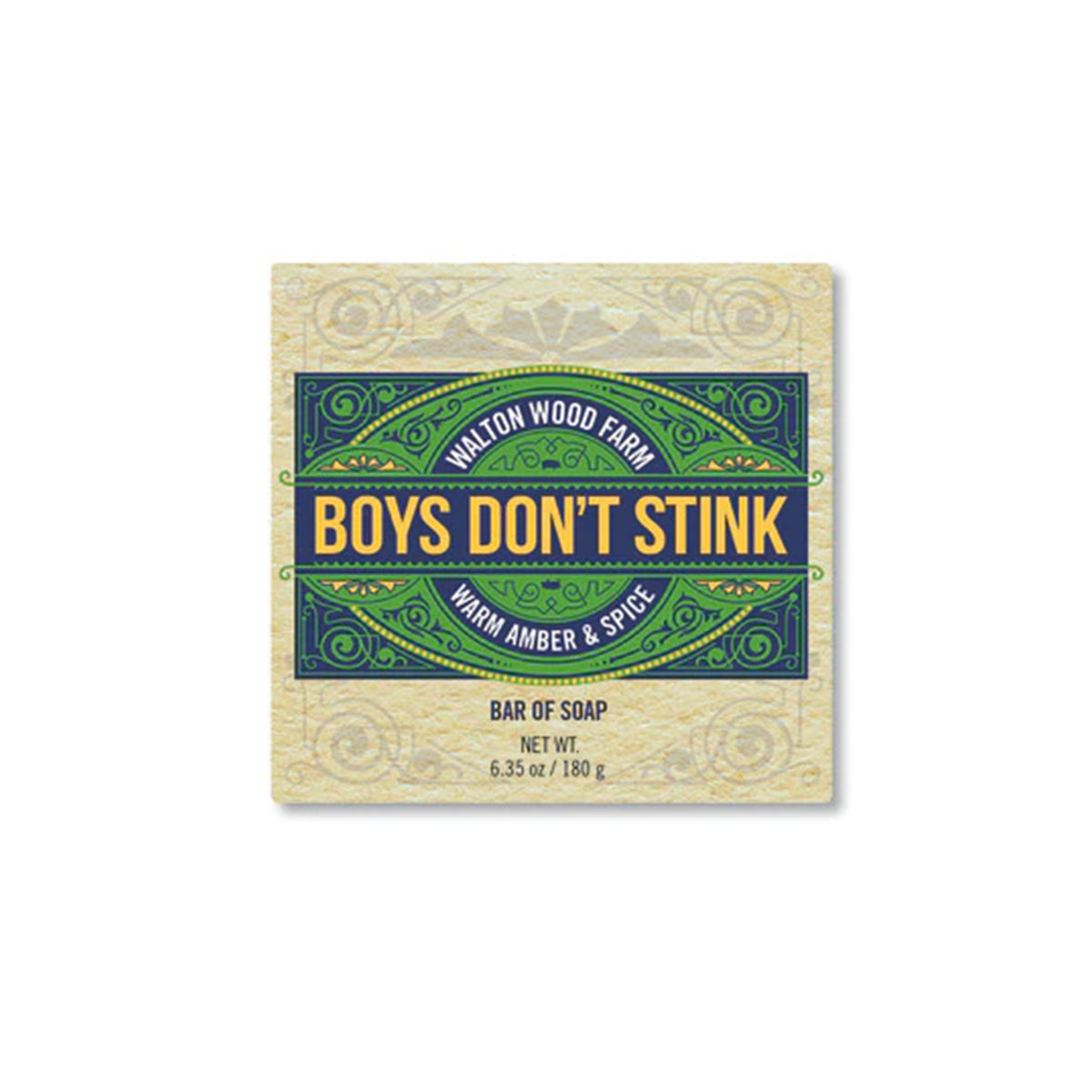Boys Don't Stink - Warm Amber & Spice Soap Bar