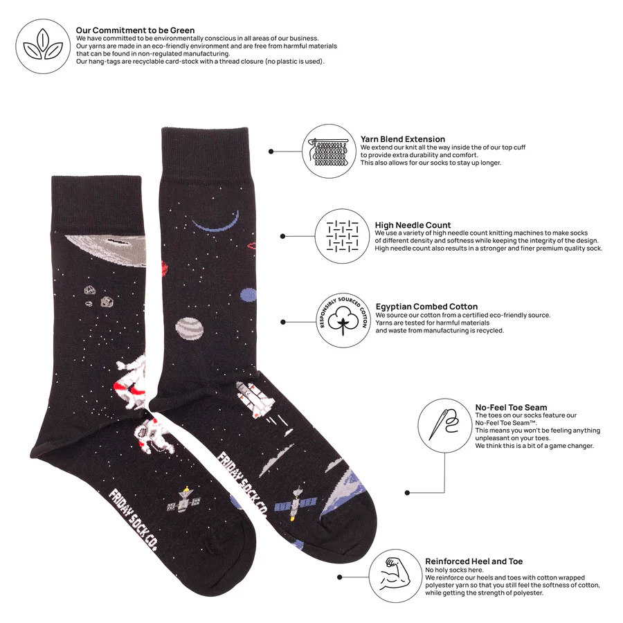 Men’s Space Scene Socks