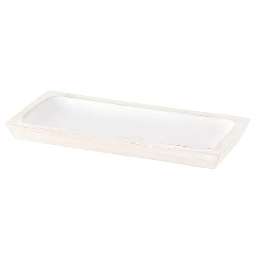 Wood + Enamel Tray - Medium