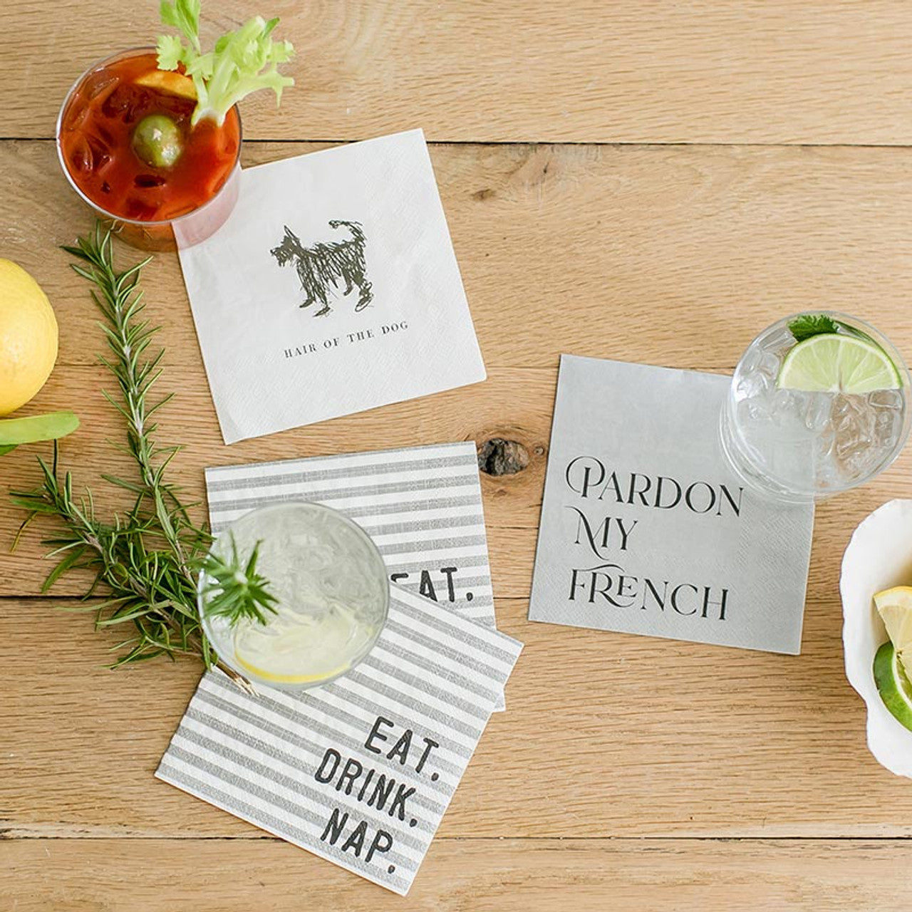 Cocktail Napkins - Eat Drink Nap