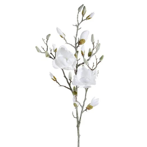 40” Glittered Magnolia Branch
