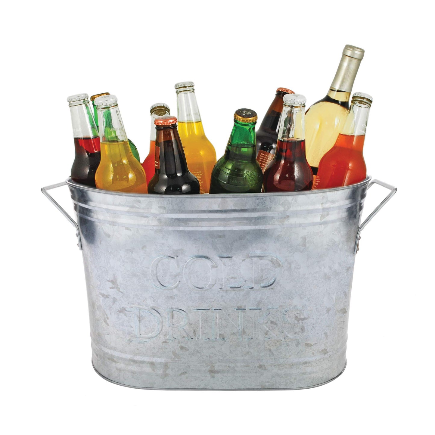 Cold Beverages Galvanized Metal Beverage Tub