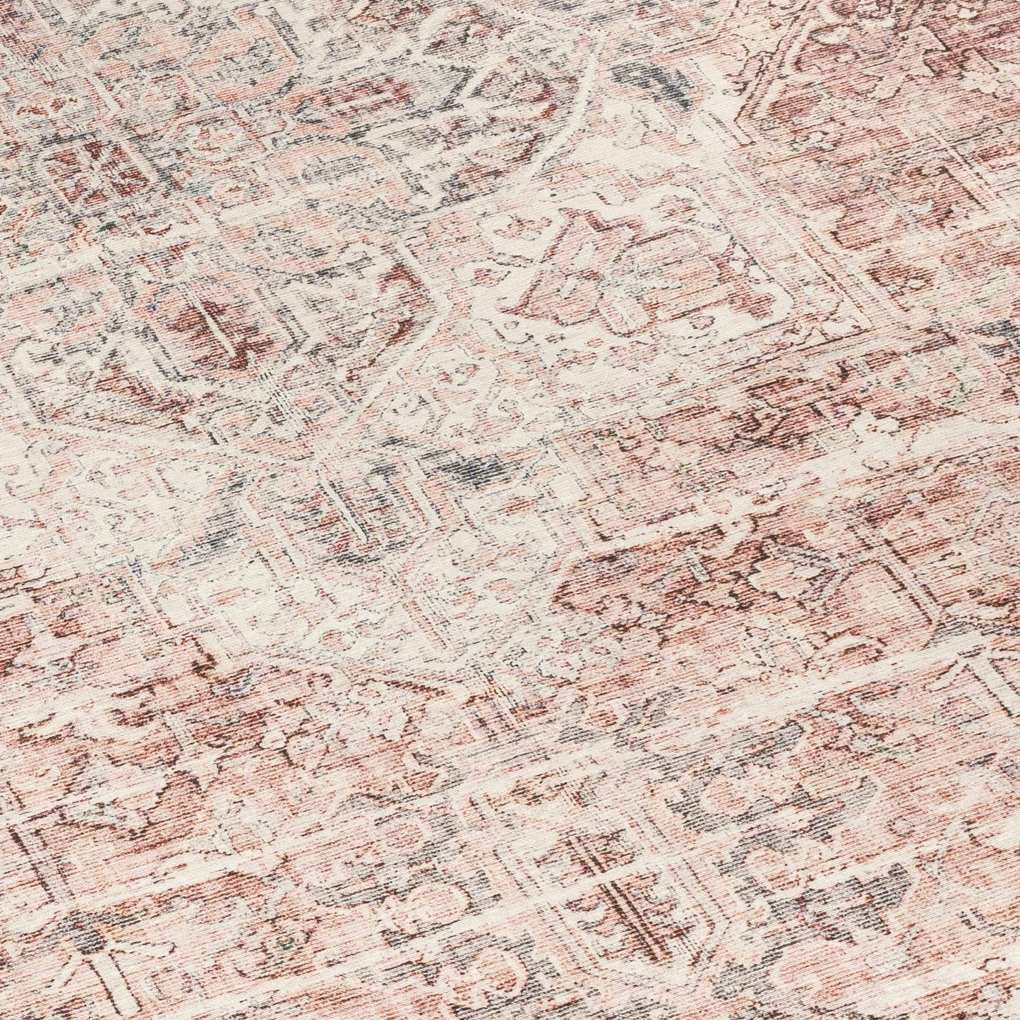 Lyle Blush Vintage ReaLife Machine Washable Rug