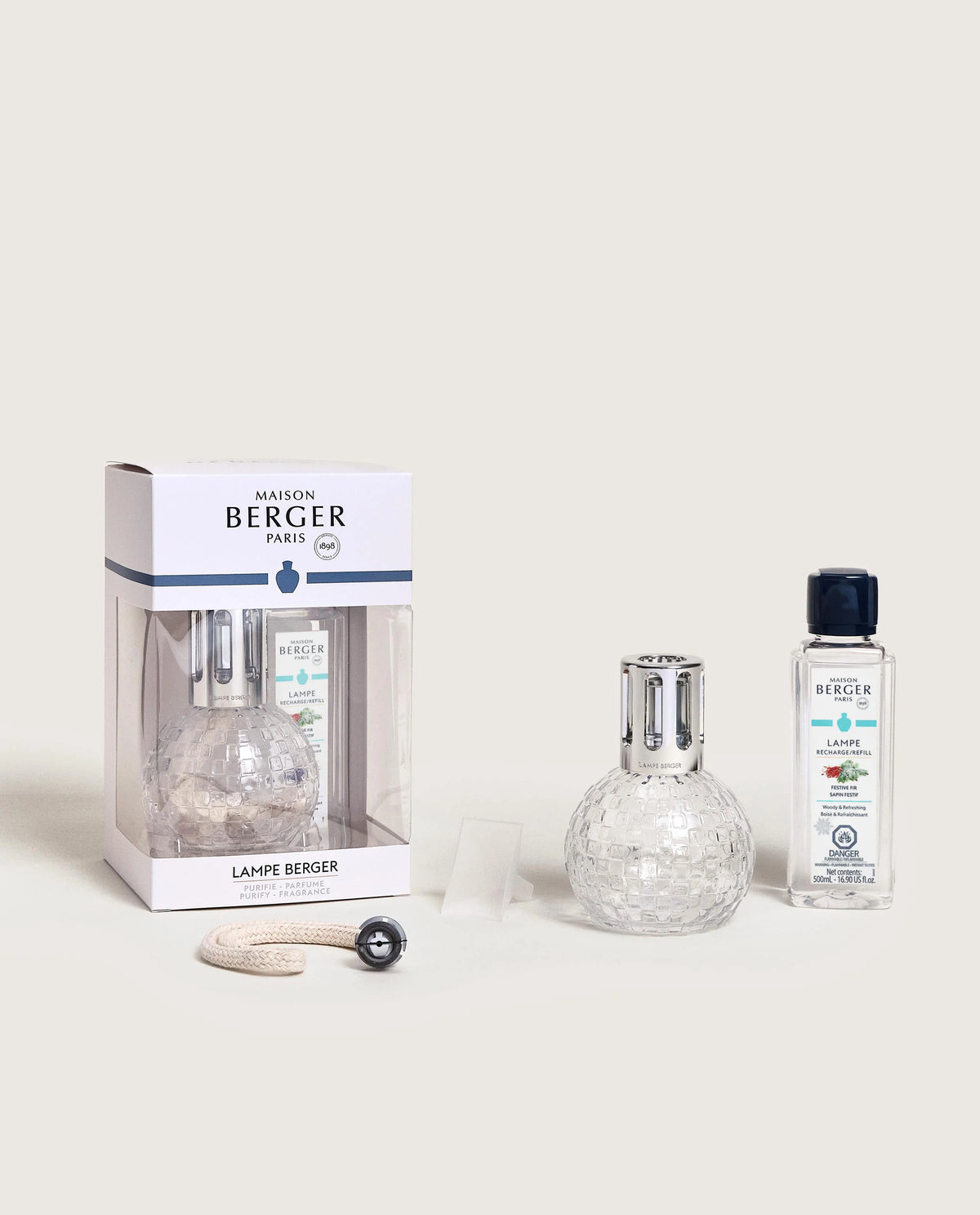 Clear Disco Fragrance Lamp Gift Set