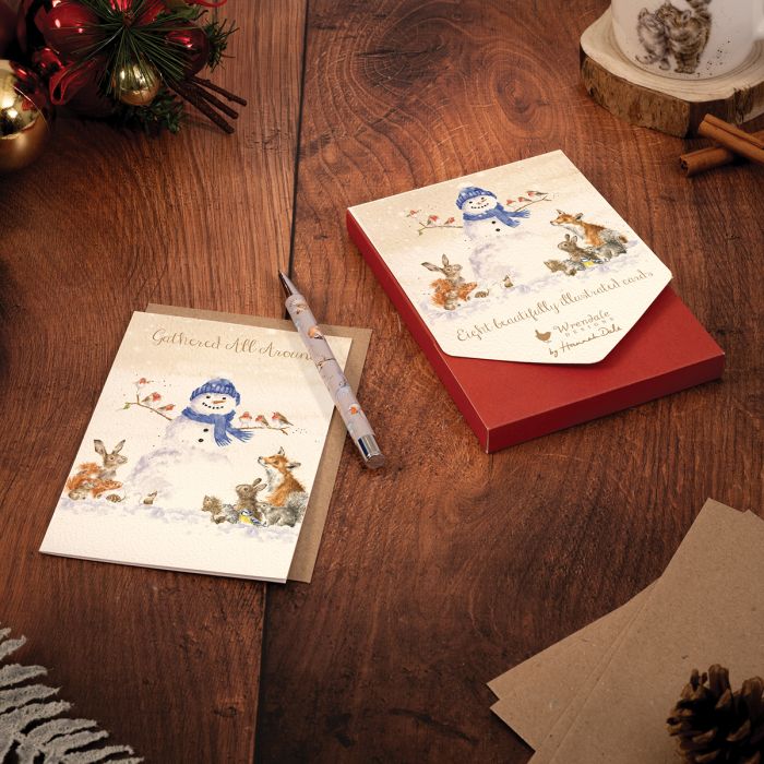 'Gathered All Around' Snowman Card Pack