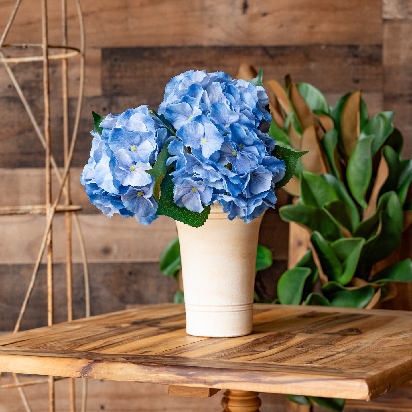 Real Touch Blue Hydrangea 14" Stem