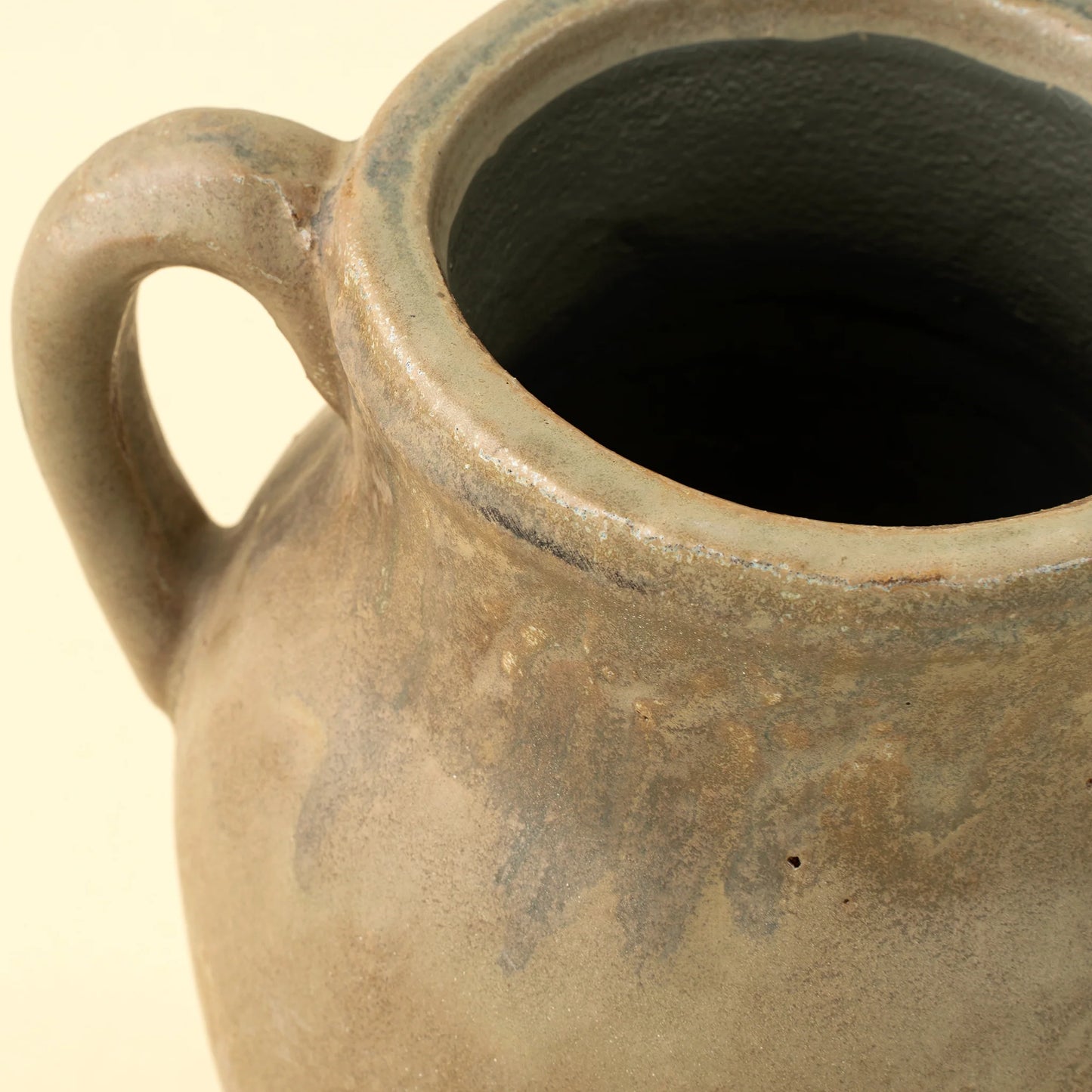 Rhodes Pitcher Vase - Reactive Brown