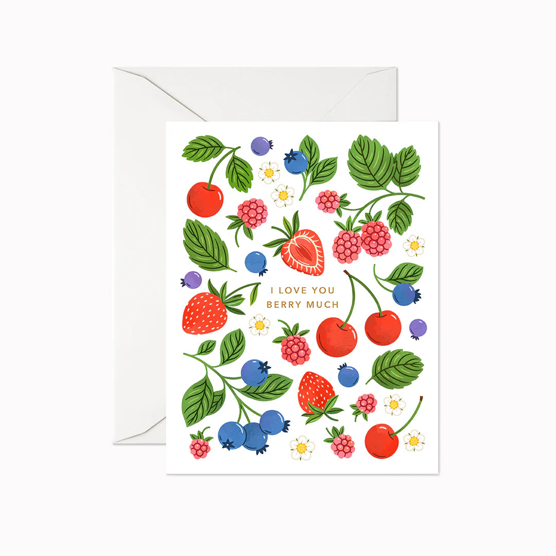 I Love You Berry Much Card