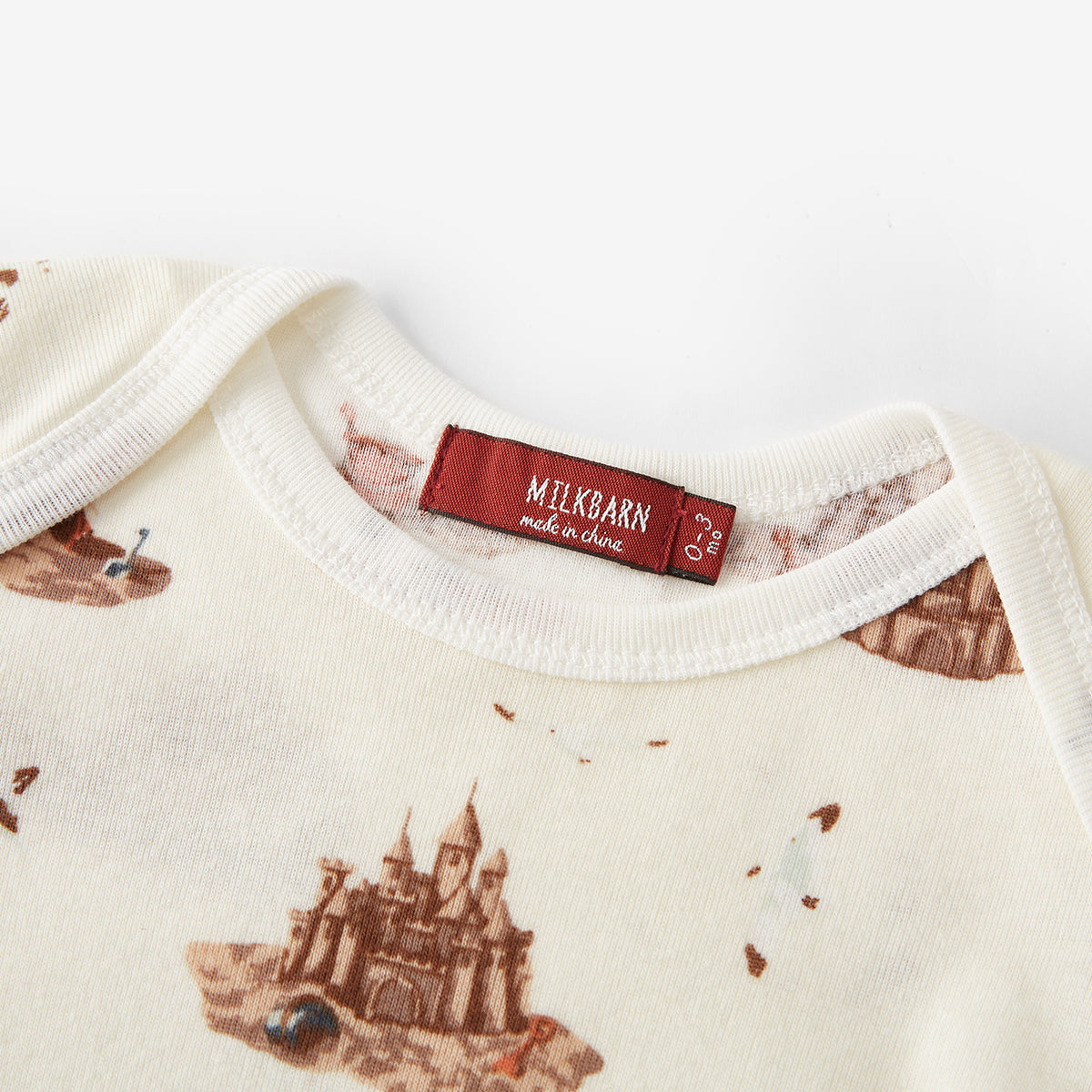 Bamboo Newborn Gown & Hat Set Sandcastle