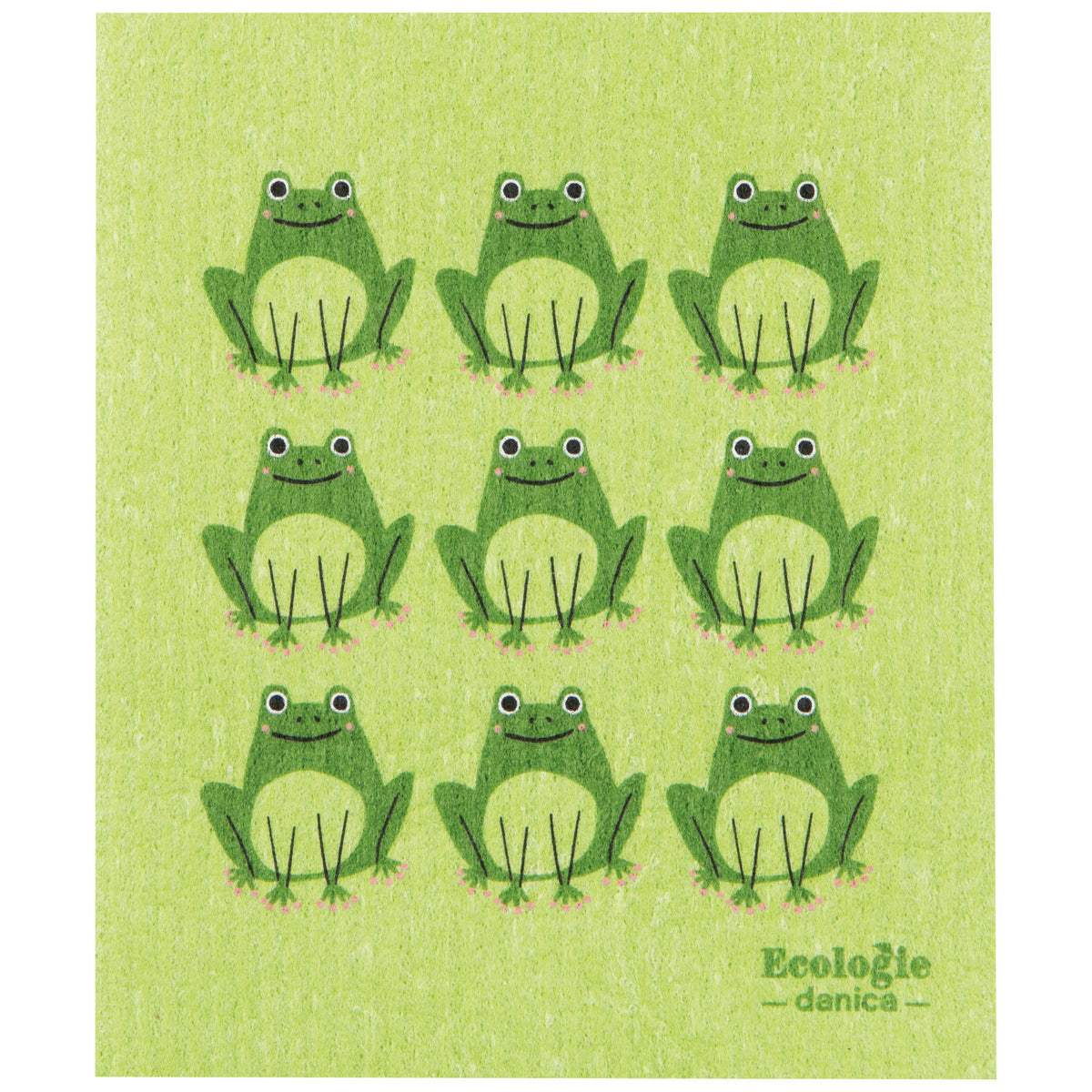 Ribbit Swedish Dishcloth