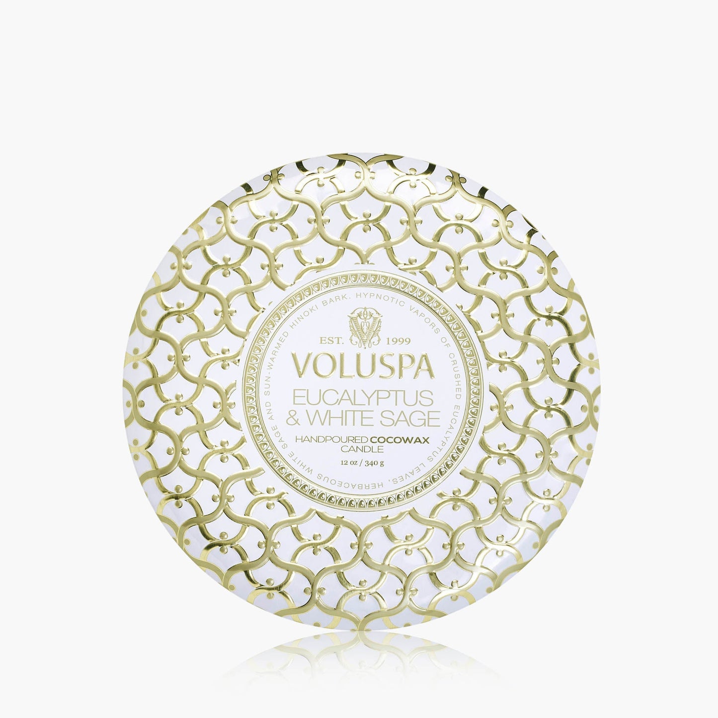 Eucalyptus & White Sage 3 Wick Tin Candle
