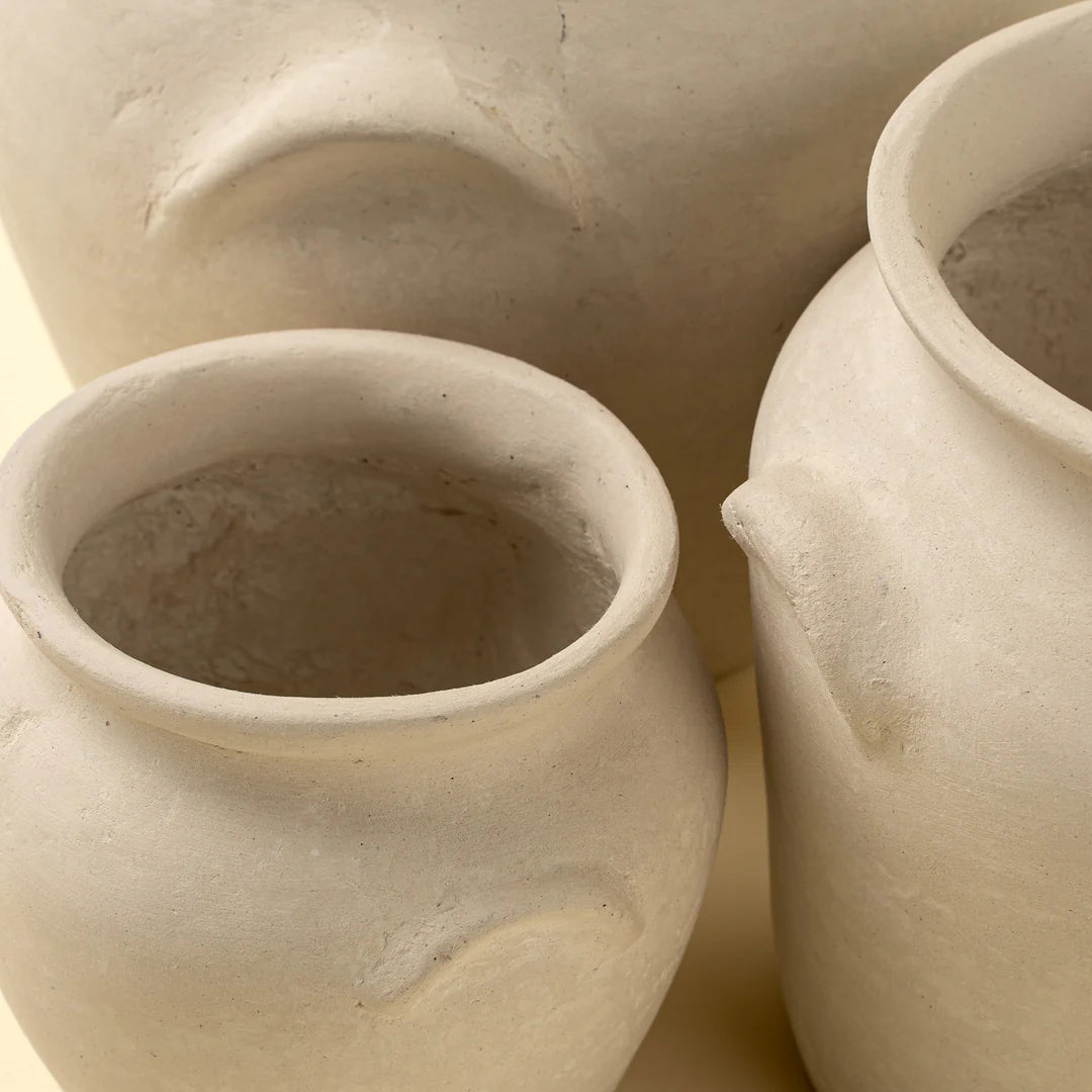 Milos Paper Mache Urn Large