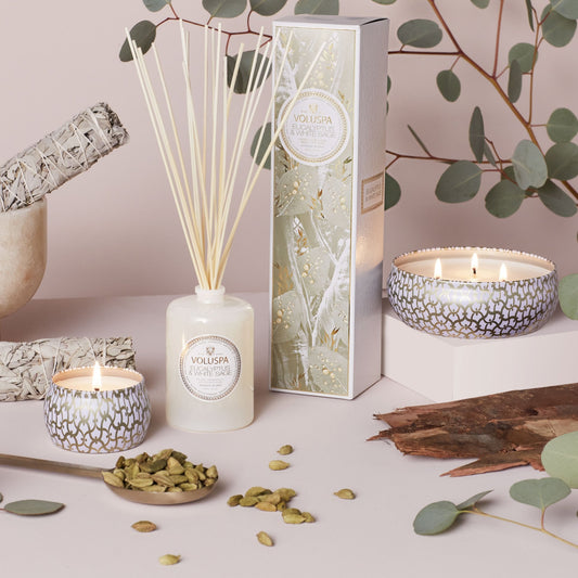Eucalyptus & White Sage 3 Wick Tin Candle