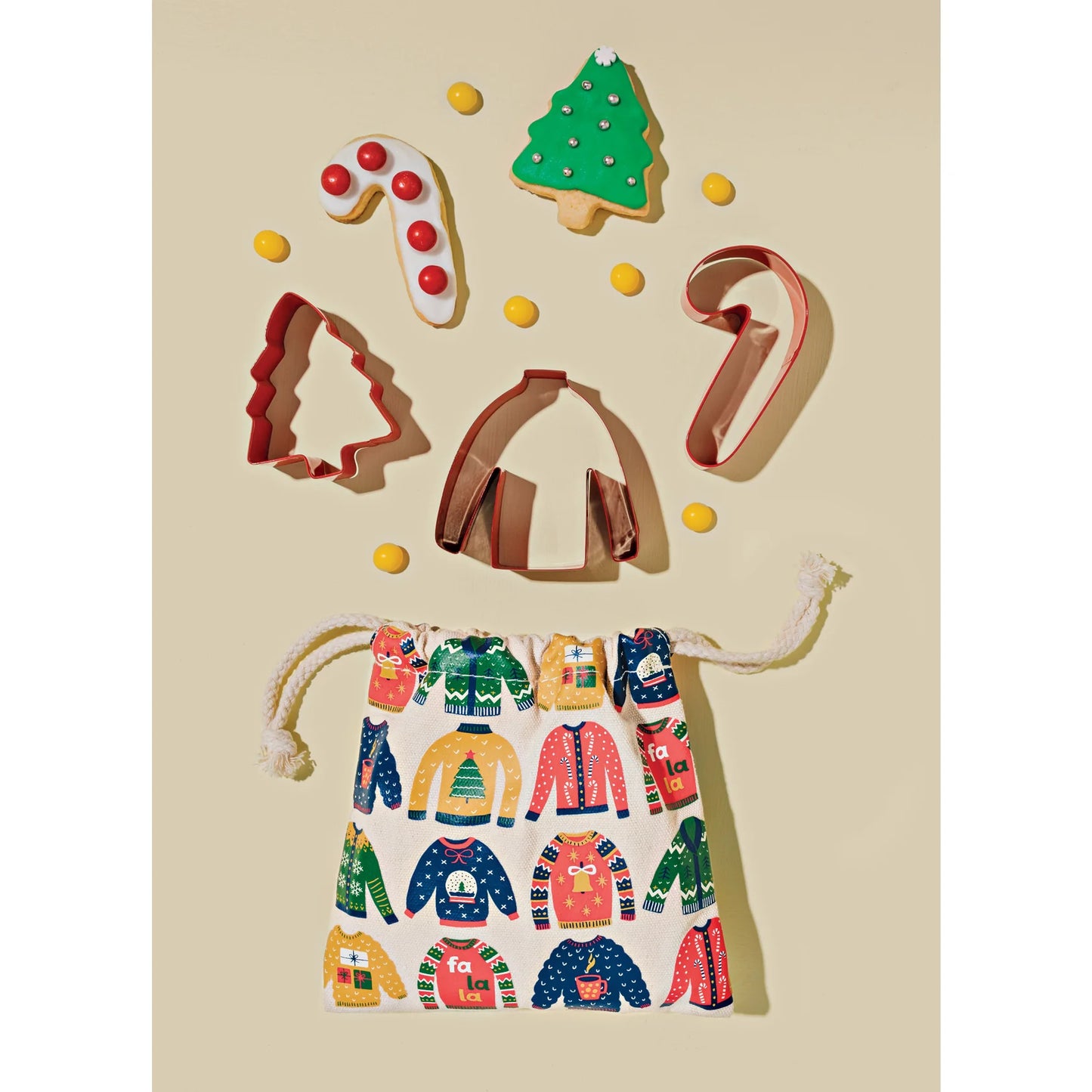 Ugly Christmas Sweater Cookie Cutters Set of 3