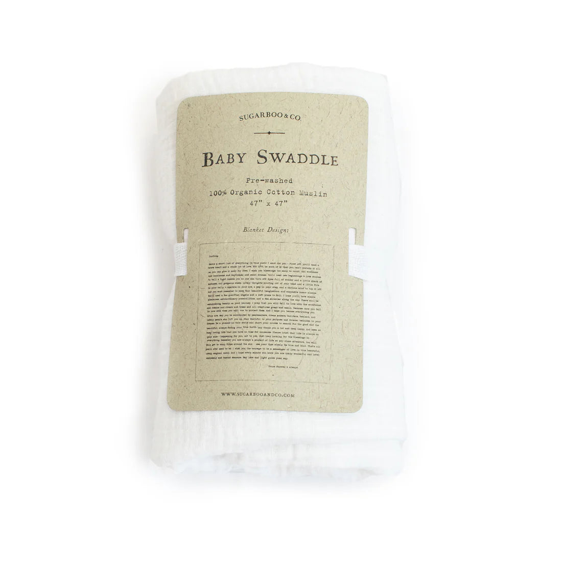 Camp Letter Swaddle Blanket