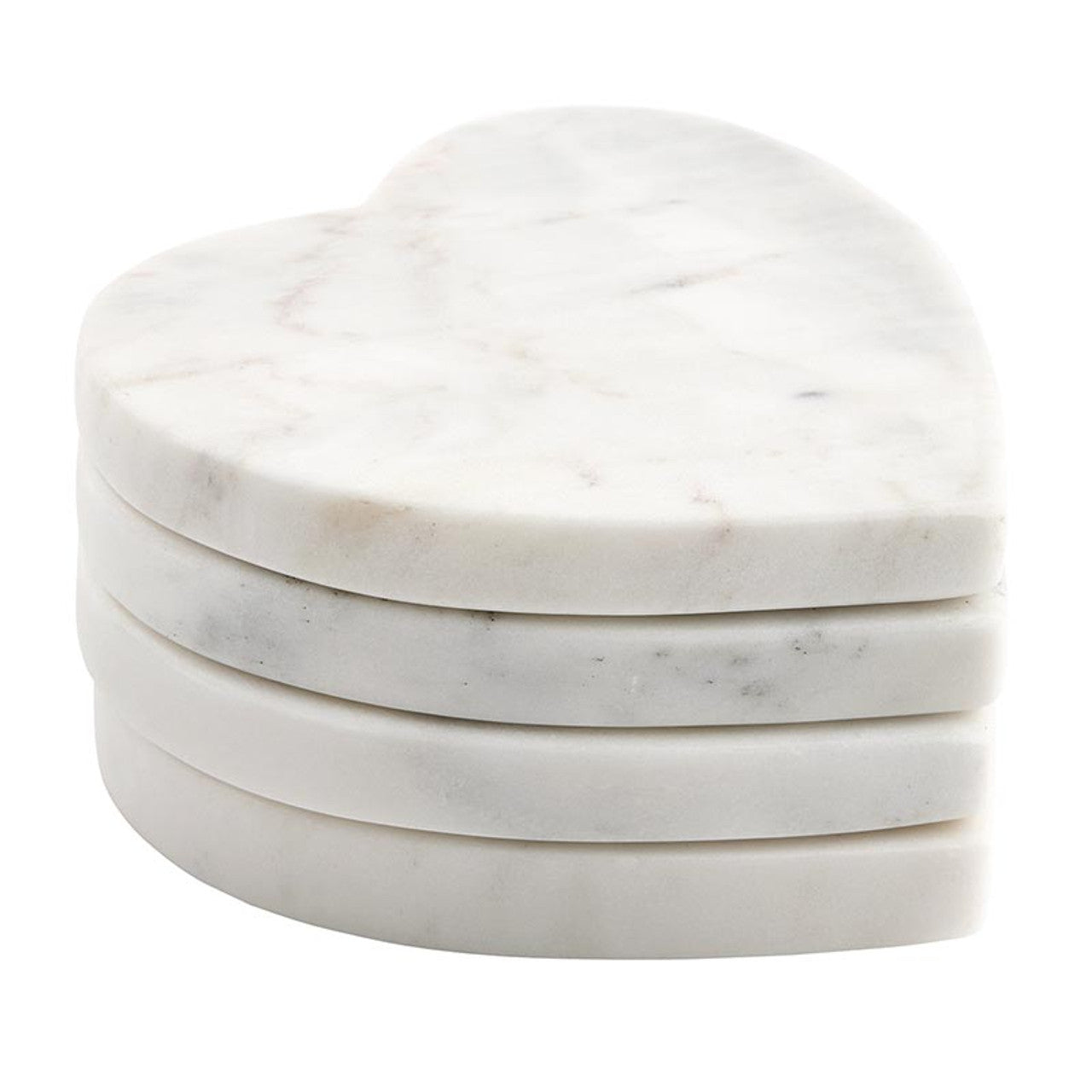 Marble Heart Coaster - Set of 4