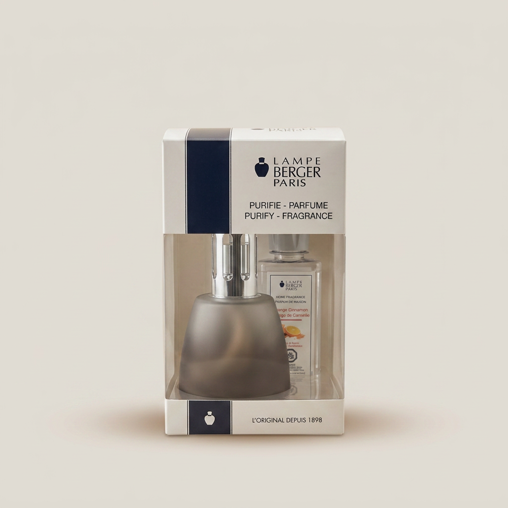 Cocoon Frosted Black Fragrance Lamp Gift Set