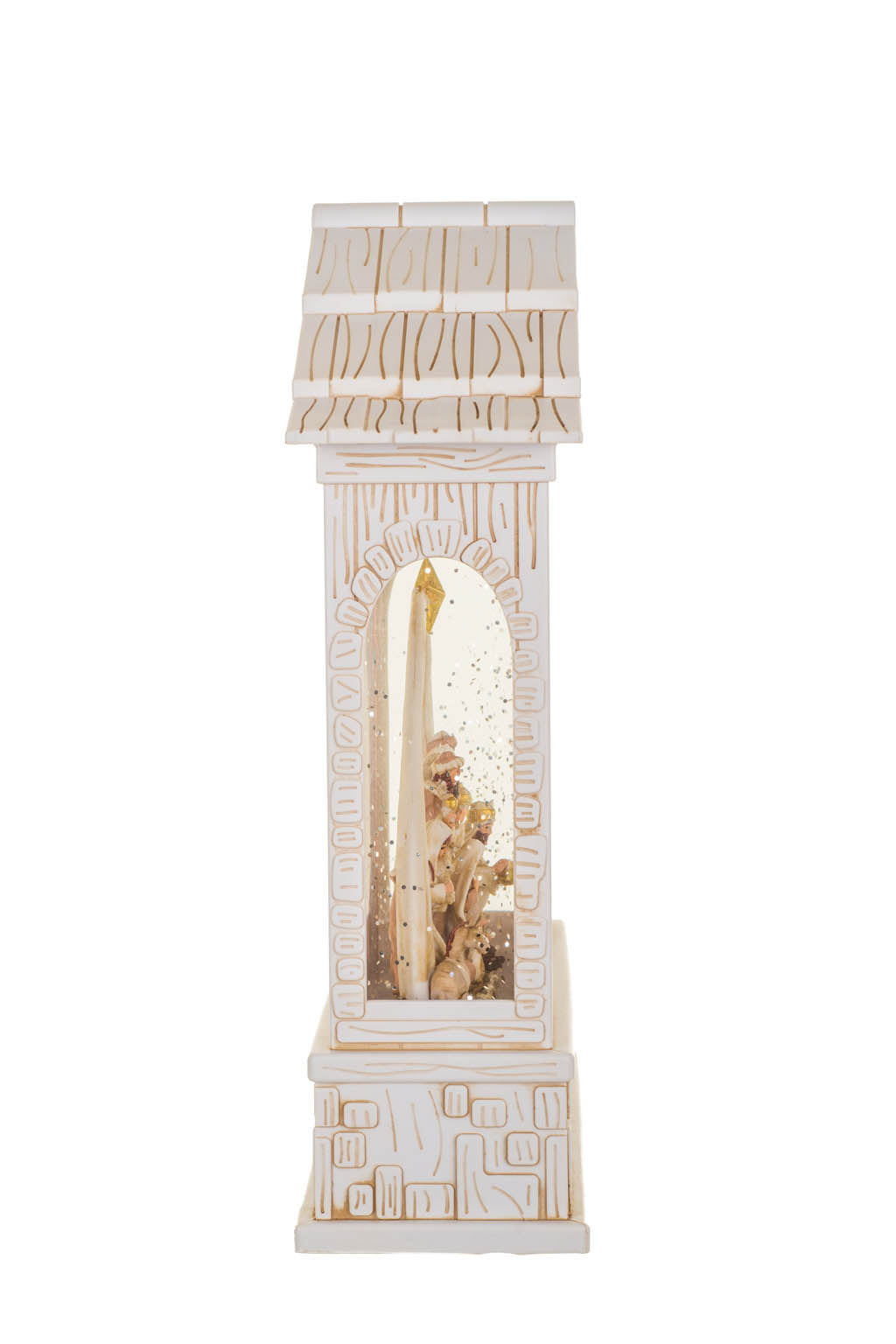 Musical LED Nativity Stable Snow Globe, 10"