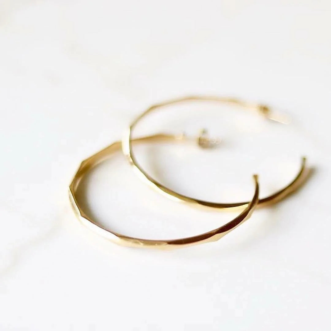 Valencia Hoop Earings - Gold