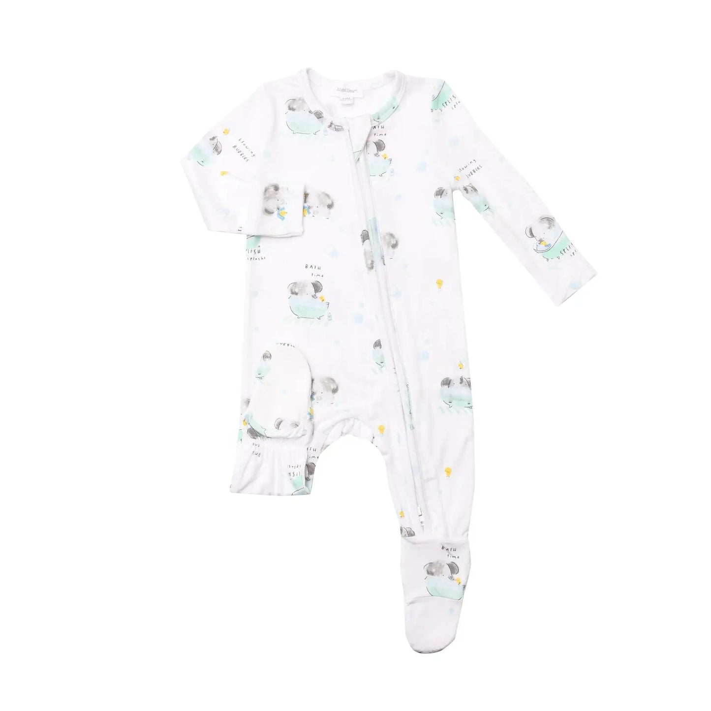 Elephant Friends 2 Way Zipper Footie