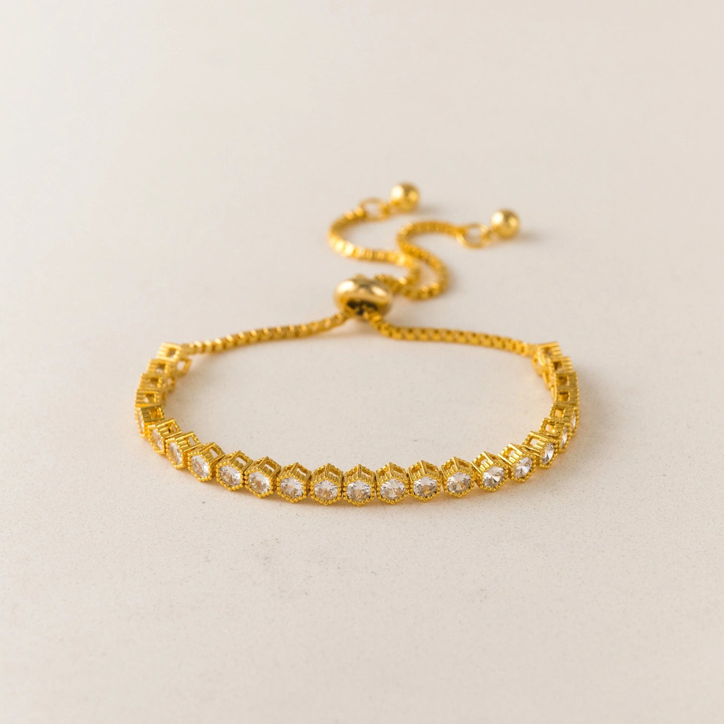 Luxe Tennis Honeycomb Bracelet