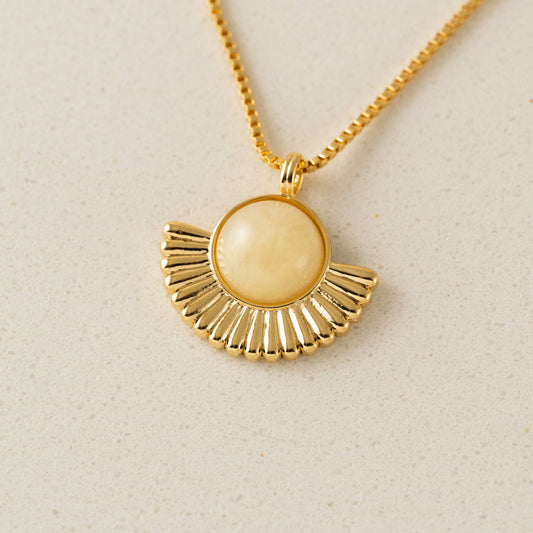 Moonpetal Pendant Necklace