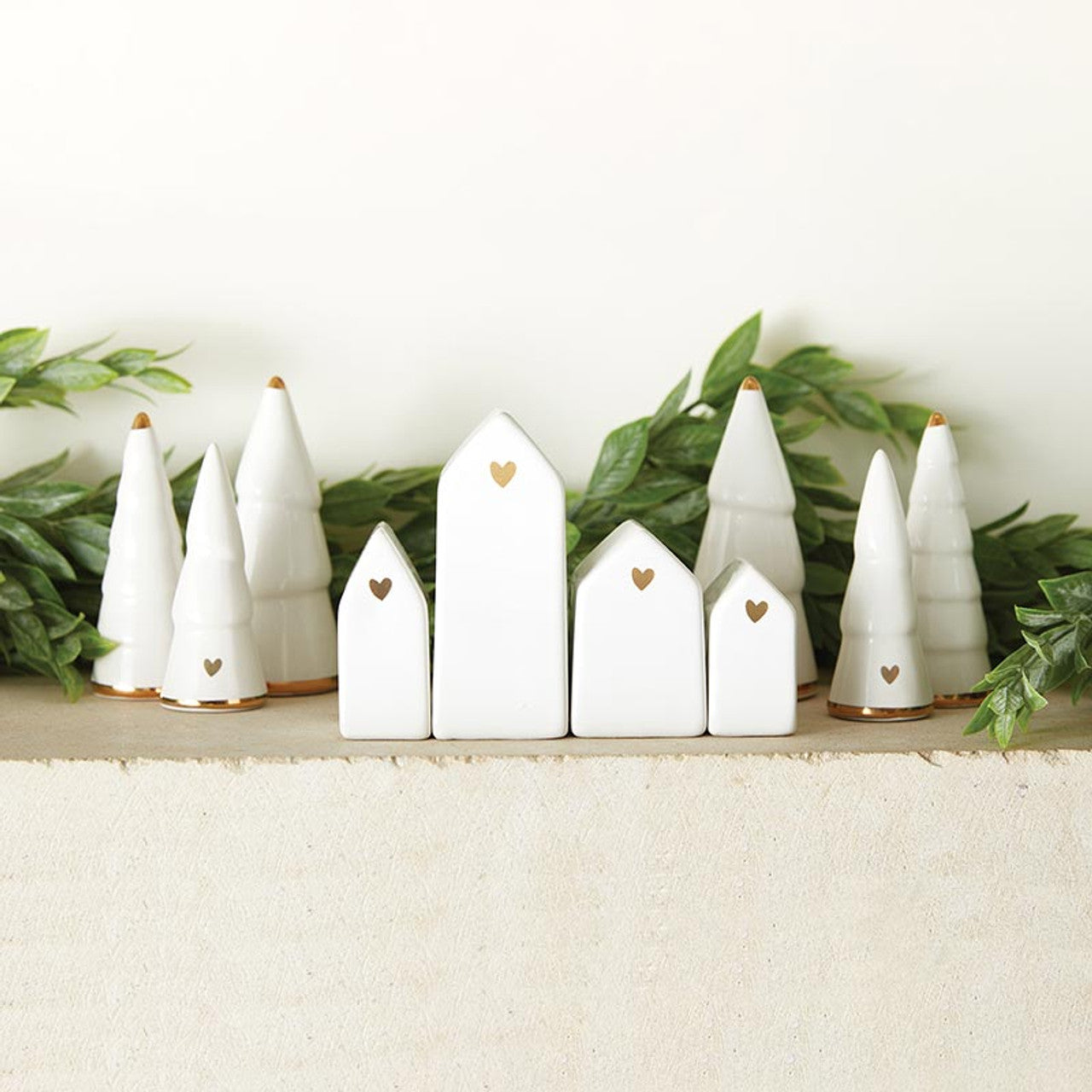 Ceramic Charcuterie Tree Set - Gold