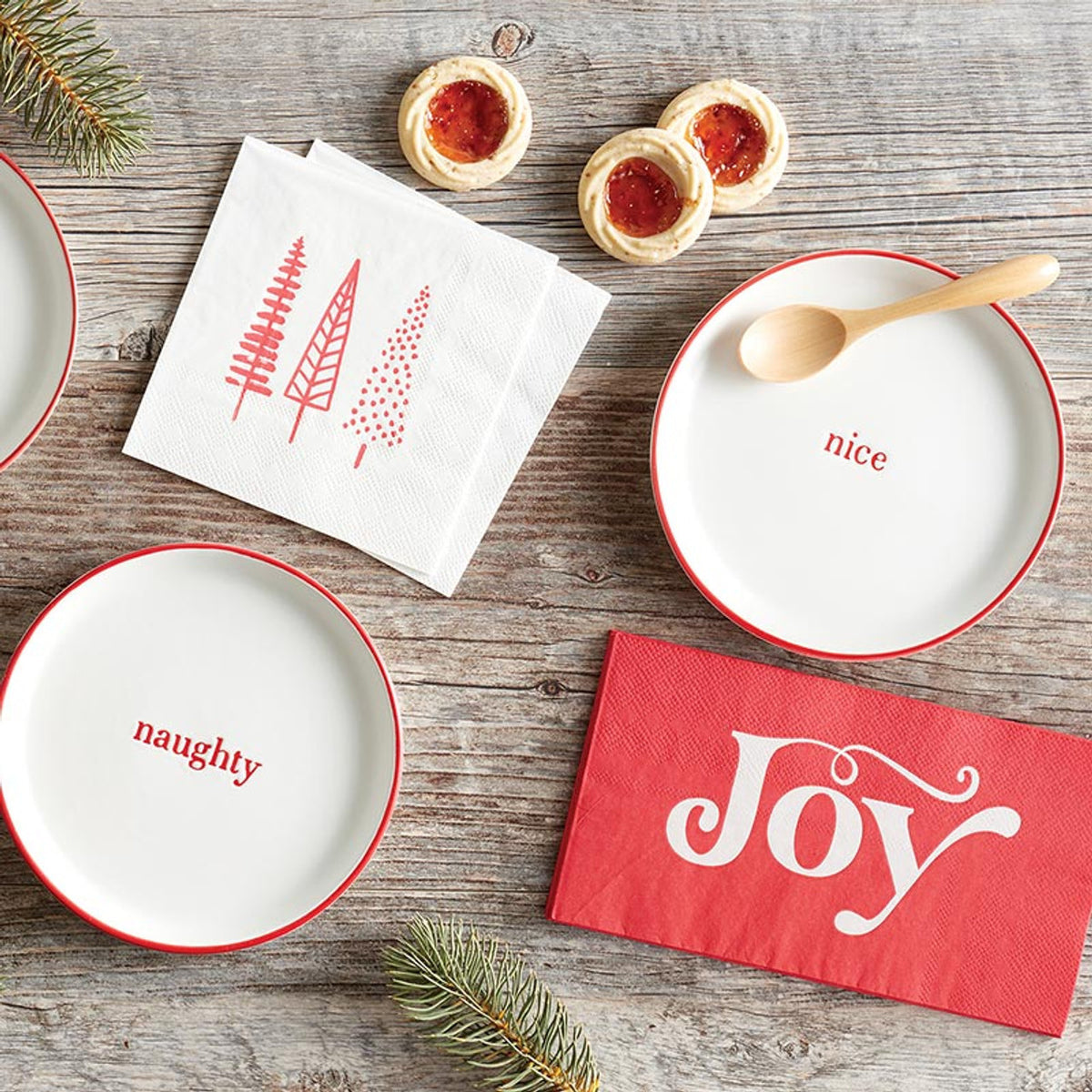 Cocktail Napkins - Christmas Trees