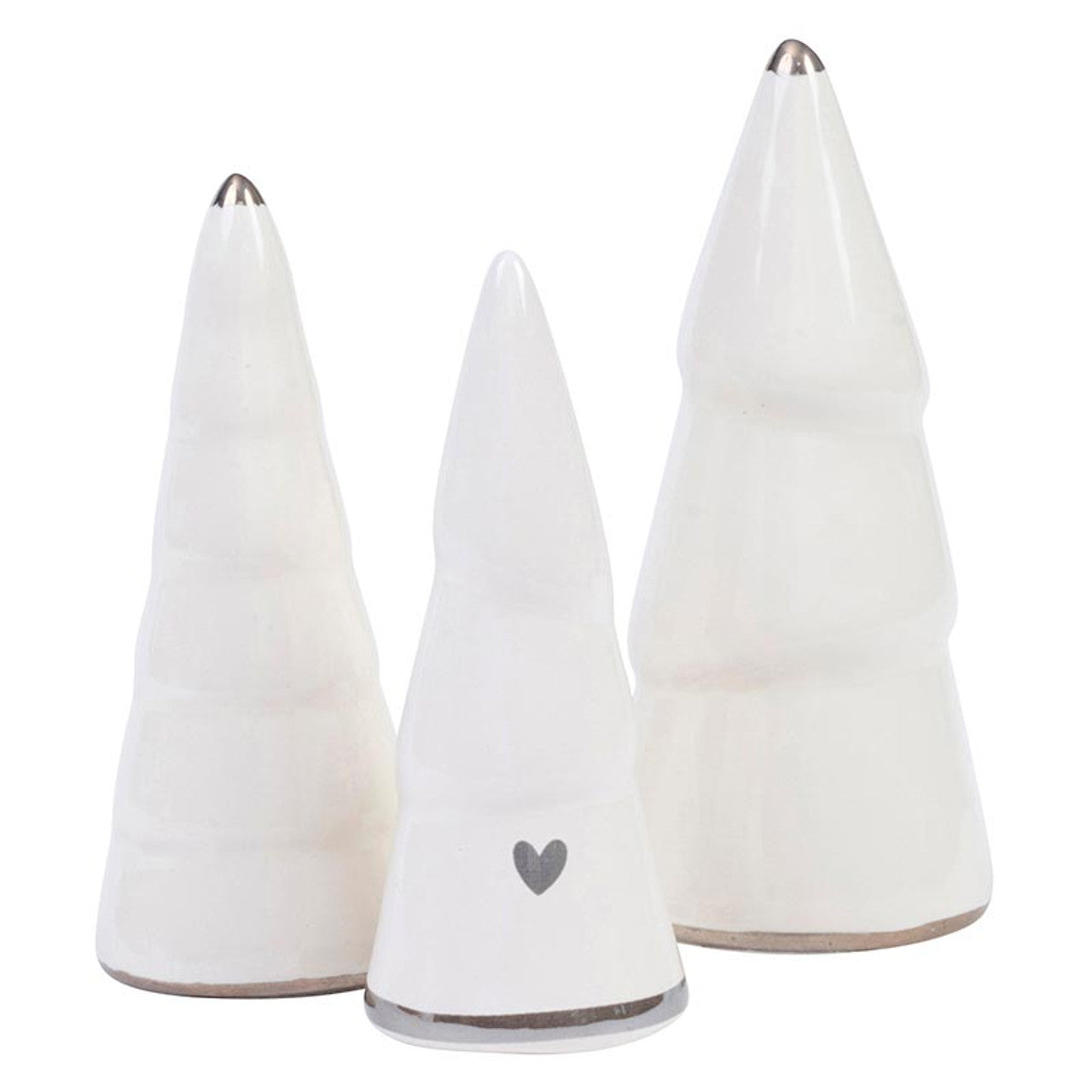 Ceramic Charcuterie Tree Set - Silver