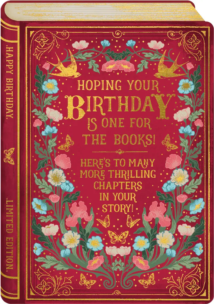 One For The Books Birthday Card