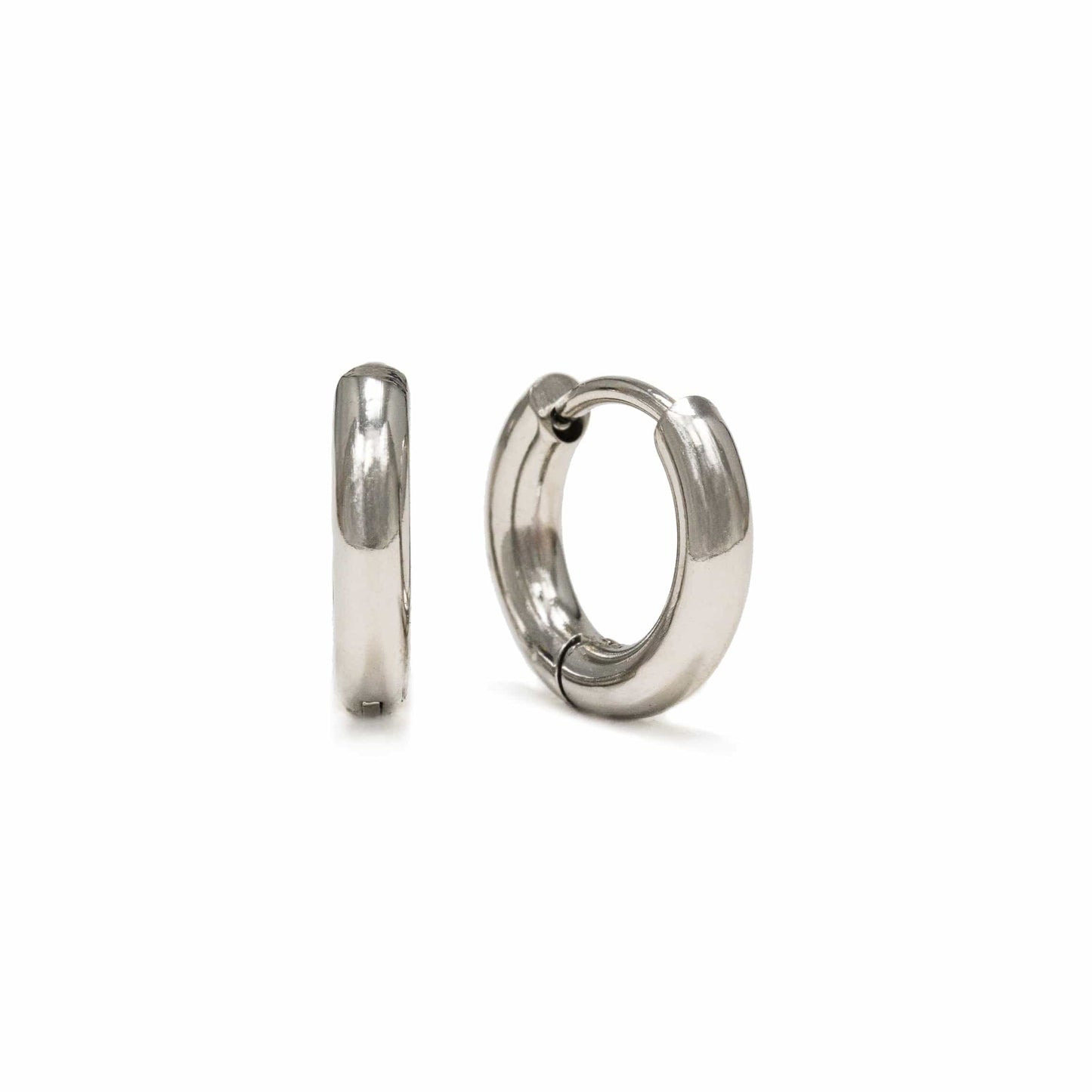 Tube 10mm Huggie Hoop Earrings